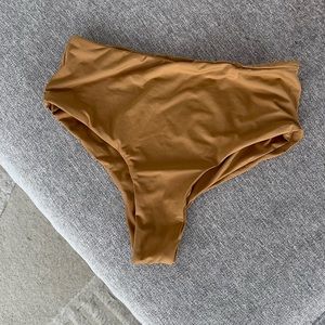 San Lorenzo high waist full coverage bikini bottom.